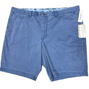 Tommy Bahama Mens Big & Tall 44RG Port Side Blue Stretch 10” Boracay Chino Short